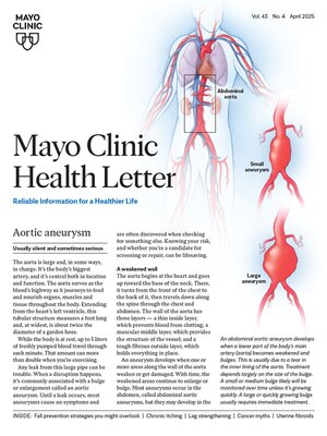cover image of April 2025. Mayo Clinic Health Letter